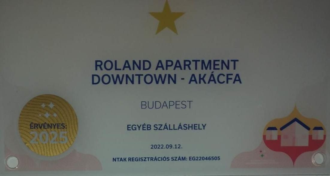 Roland Apartment Downtown - Akacfa Budapešť Exteriér fotografie